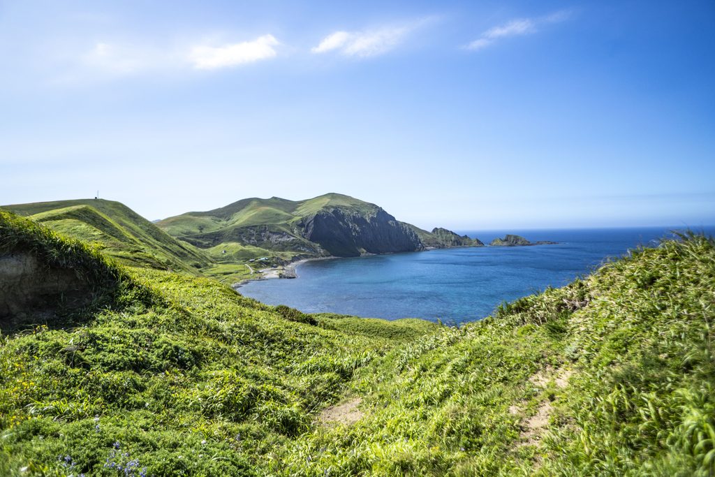 礼文島 スコトン岬からの舗装路