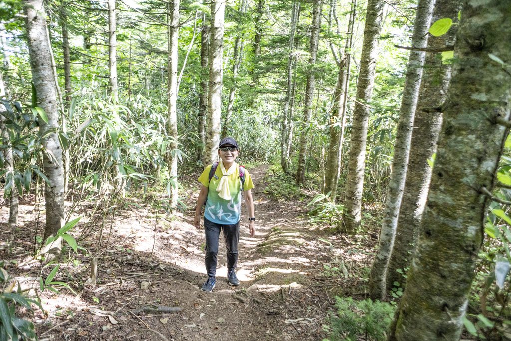 礼文岳登山中