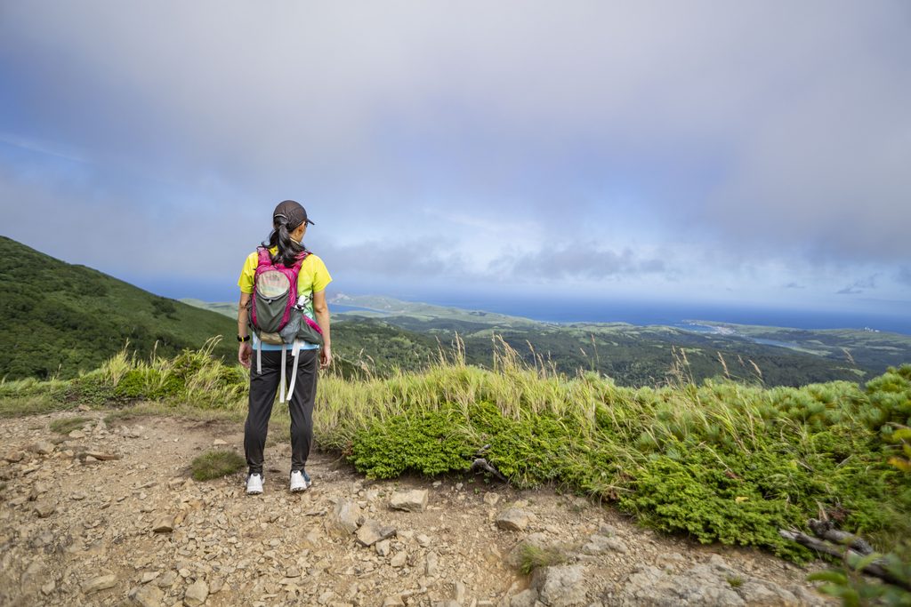 礼文岳登山中
